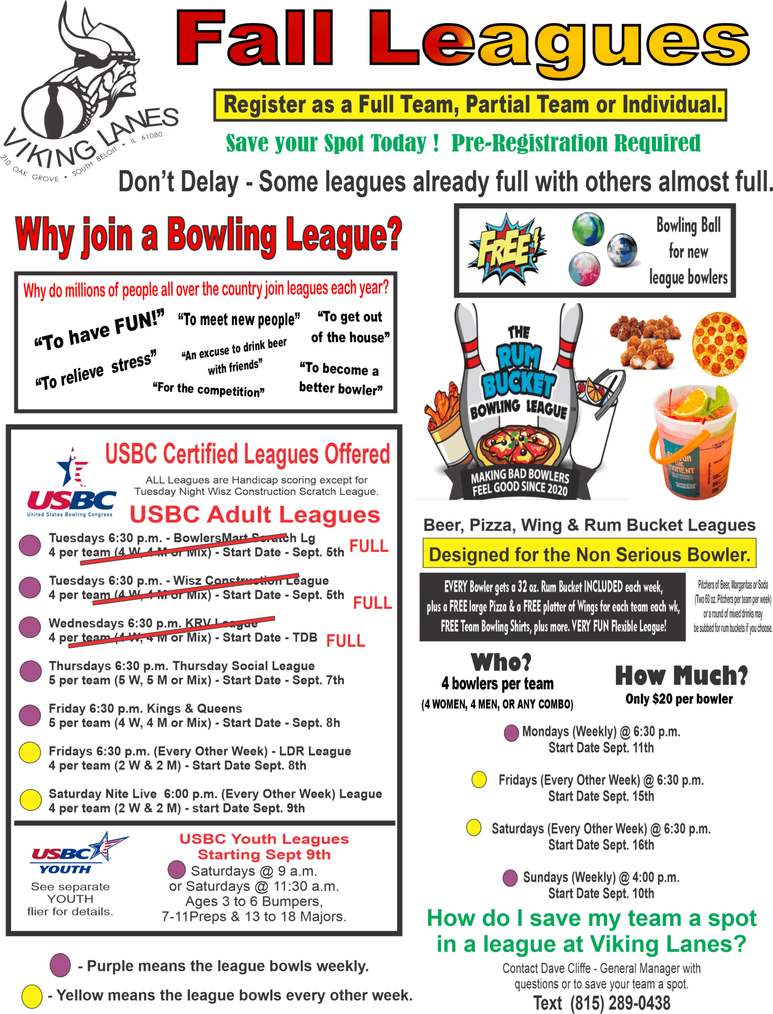 Bowling Alley | Family Fun | Viking Lanes | South Beloit, IL